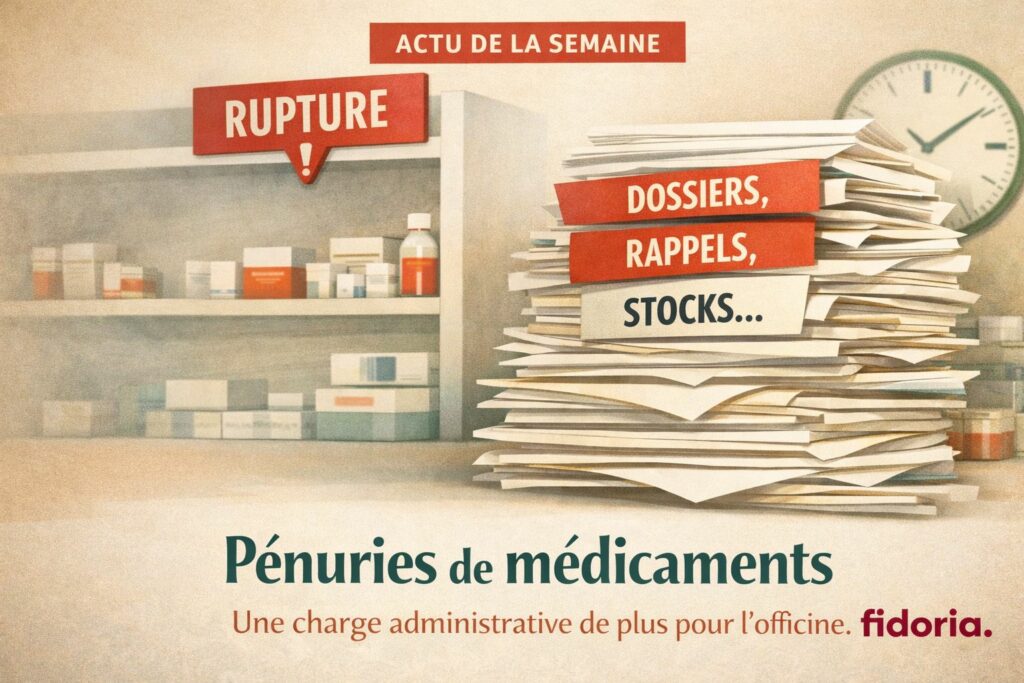 Illustration des pénuries de médicaments et de leur impact administratif sur les pharmacies