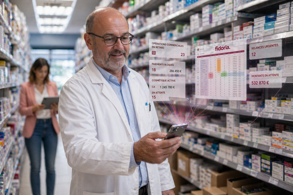 Forfait premium pharmacie Fidoria : gestion administrative spécialisée et back-office officine à distance