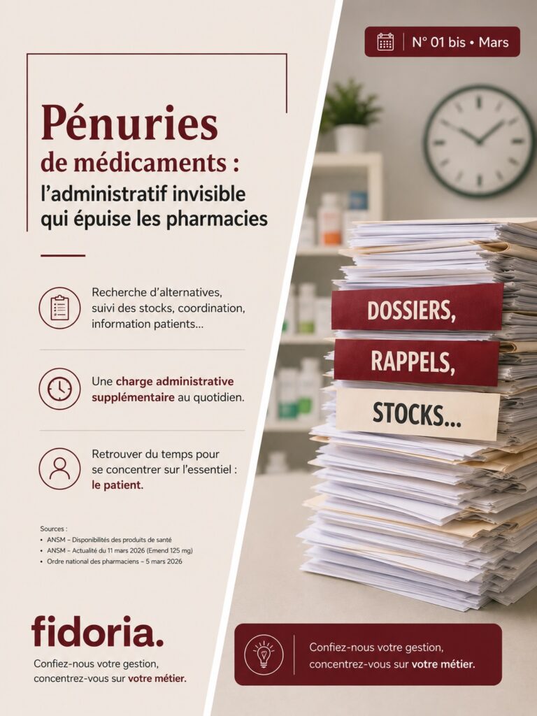 Illustration des pénuries de médicaments et de leur impact administratif sur les pharmacies