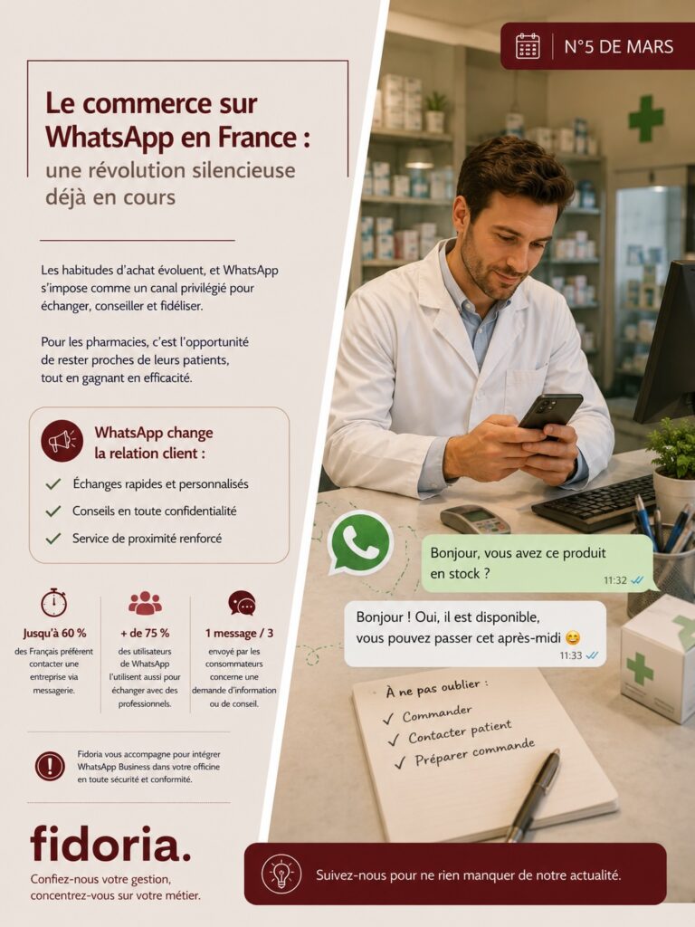 Le commerce sur WhatsApp explose en France : découvrez pourquoi les commerçants, pharmacies et artisans doivent intégrer la messagerie pour gagner du temps, améliorer la relation client et augmenter leurs ventes.