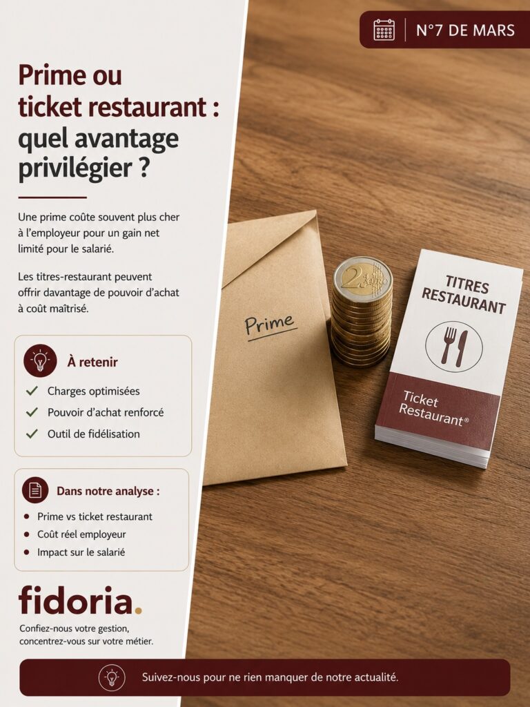 Prime ou ticket restaurant : quelle solution choisir pour vos salariés ? Avantages, limites, coût employeur et impact sur la motivation.