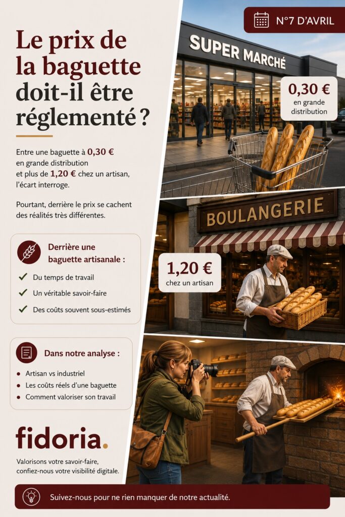 Le prix de la baguette doit-il être réglementé ? Analyse des coûts réels, comparaison artisan vs industriel et enjeux de valorisation pour les boulangers.