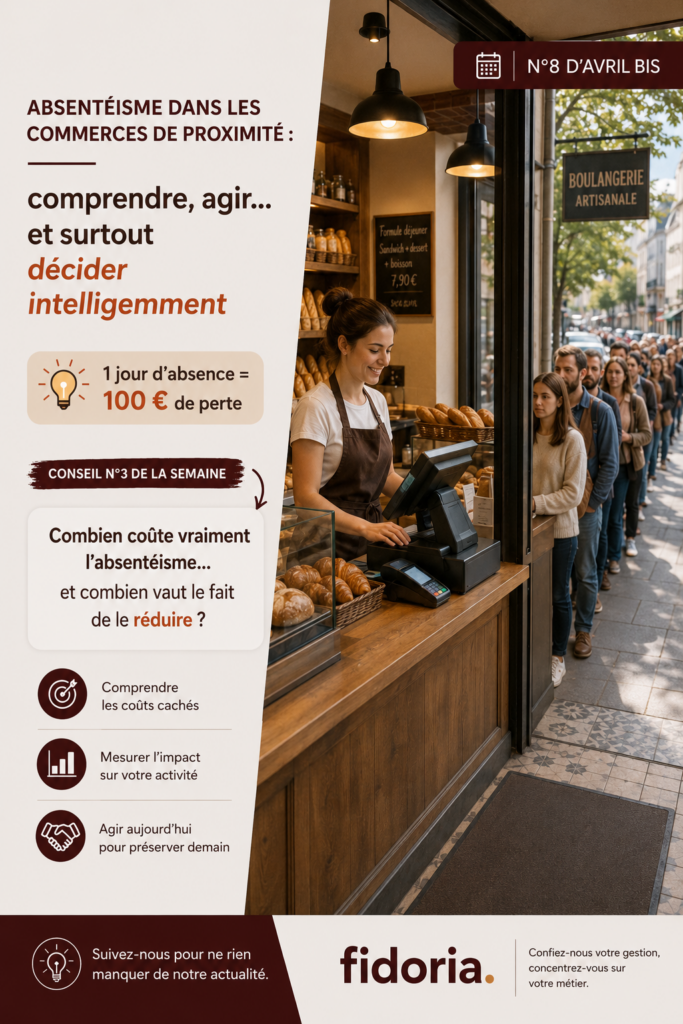 Absentéisme dans les commerces de proximité : chiffres clés, coût réel pour l’entreprise, prime d’assiduité et solutions concrètes pour agir intelligemment.