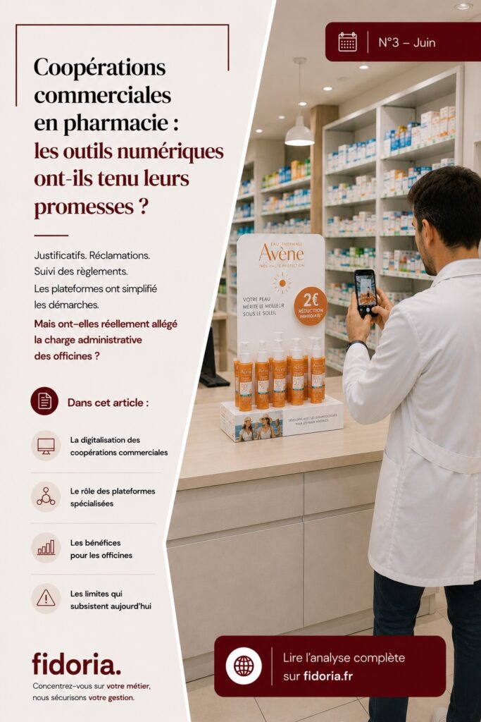 Faks, justificatifs, réclamations, suivi des opérations commerciales : comment les plateformes numériques transforment la gestion administrative des pharmacies et quelles limites subsistent aujourd’hui ?Je choisirais personnellement la deuxième version. Elle est plus naturelle pour Google et plus proche des requêtes qu’un titulaire ou un responsable administratif pourrait réellement taper.